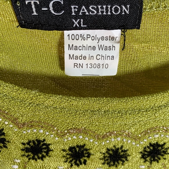 EUC T-C Fashion Stretchy Knit Top (XL) - Picture 6 of 6